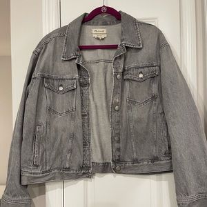 Madewell Boxy Crop Denim Jacket Size XXL